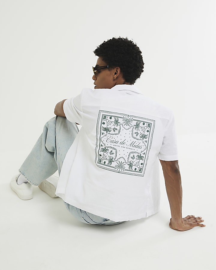 White Regular Fit Casa De Midas Shirt