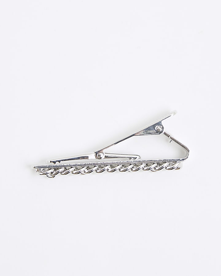 Silver Chain Tie Slide