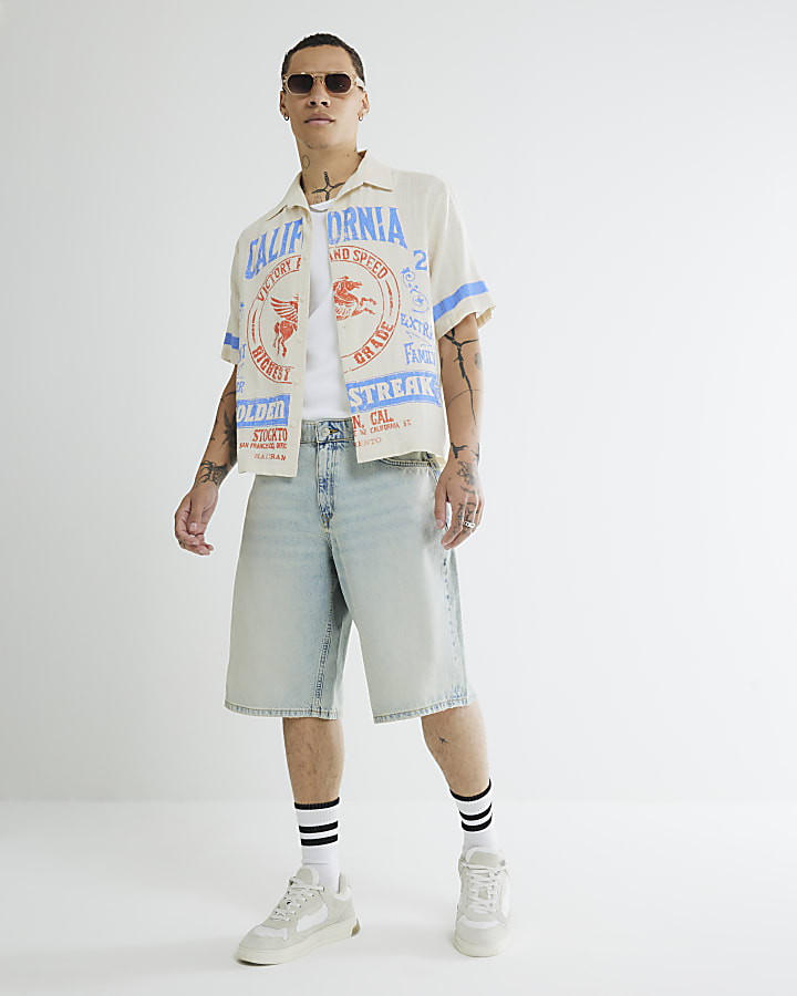 Blue California Pegasus Short Sleeve Shirt