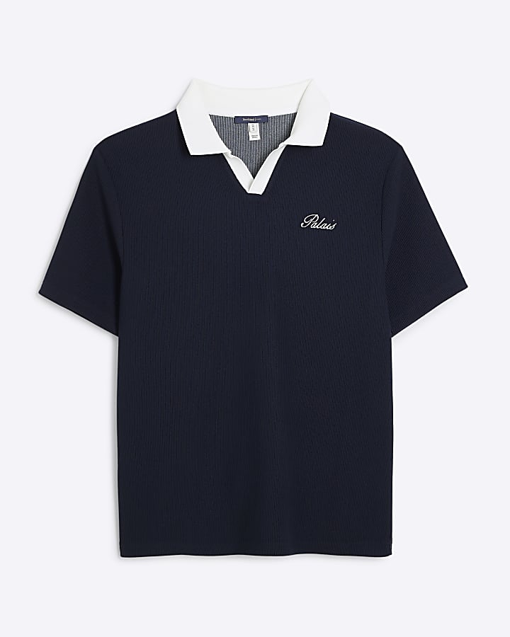Navy Regular Fit Ame Saint Polo Shirt