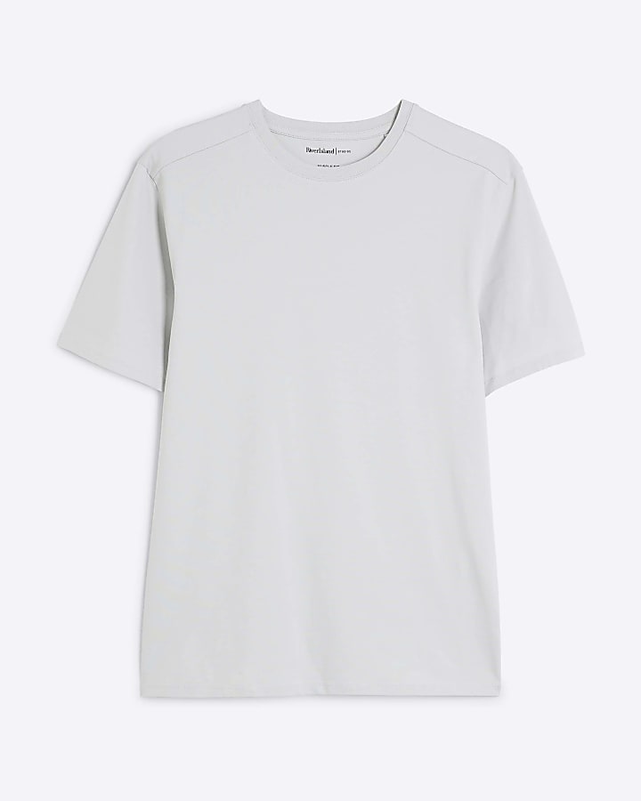 Grey Muscle Fit T-Shirt