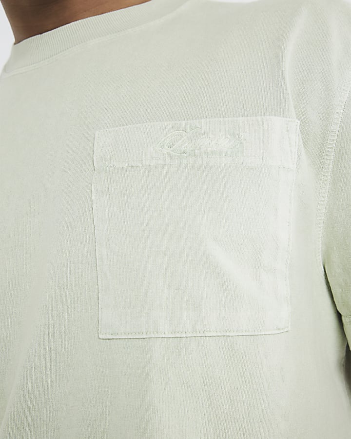 Green Regular Fit Washed T-Shirt