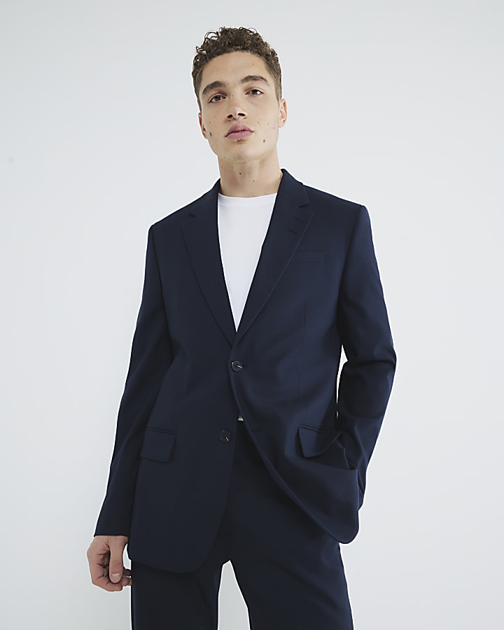 Navy Tailored Suit Jacket