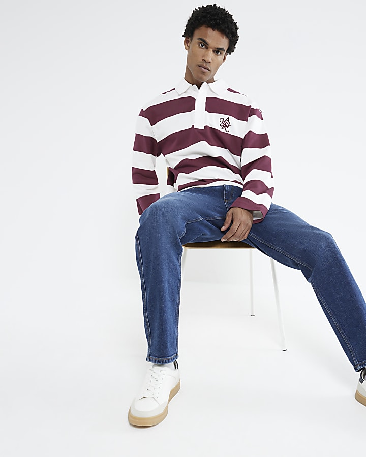Blue Tapered Fit Jeans