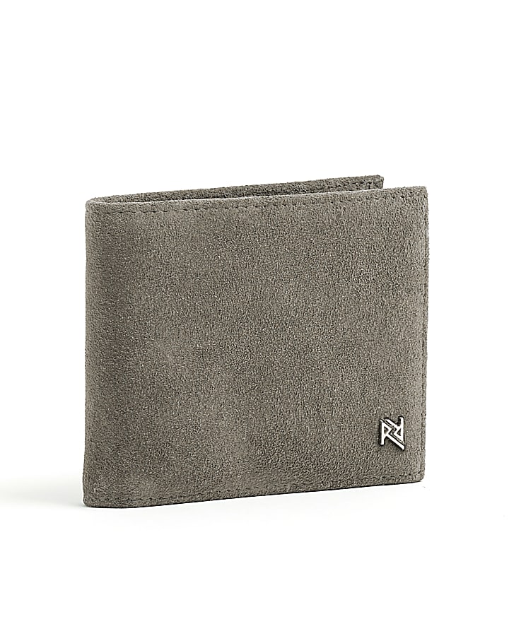 Grey Suede Wallet