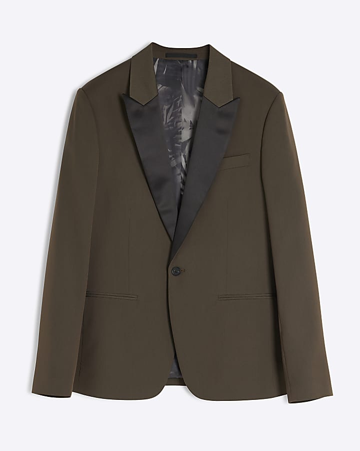 Green Slim Fit Suit Jacket
