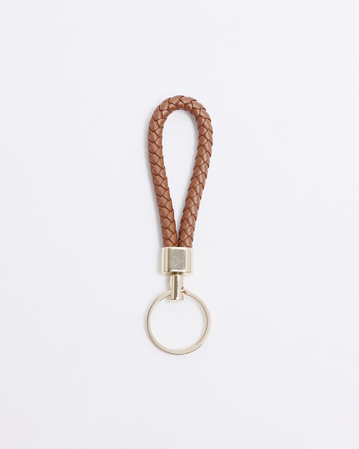 Brown Leather Keyring