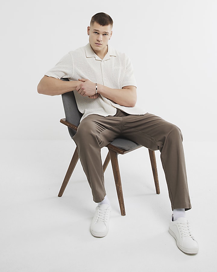 Brown Pull On Trousers