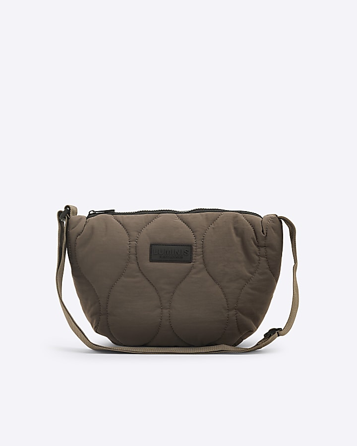 Beige Quilted Luminis Sling Cross Body Bag