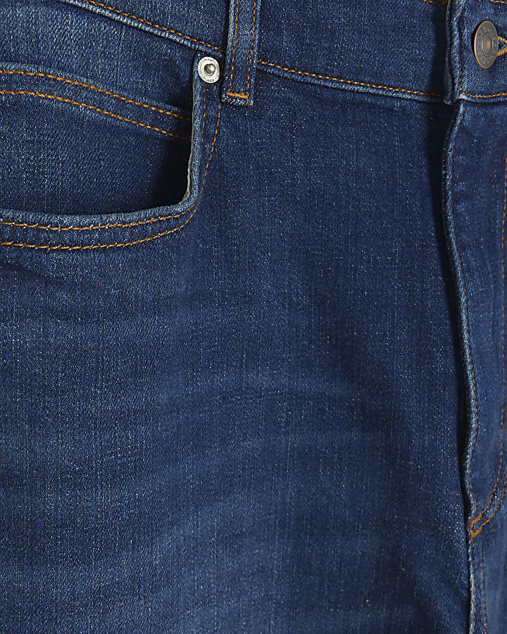Dark Blue tapered fit jeans