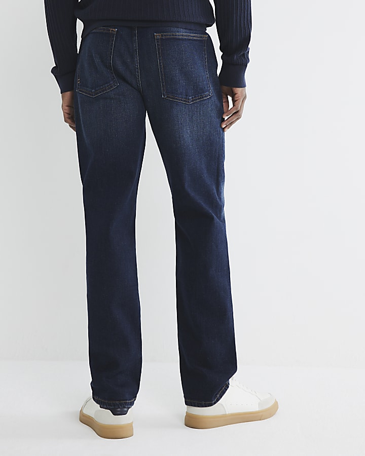 Dark Blue straight fit jeans