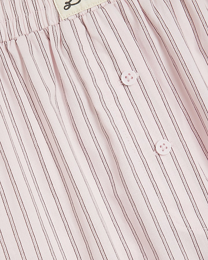 Pink Stripe Woven Loungewear Trousers