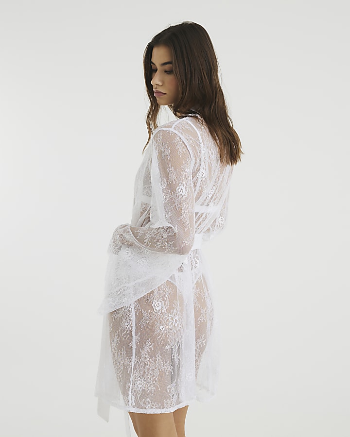 White Lace Robe