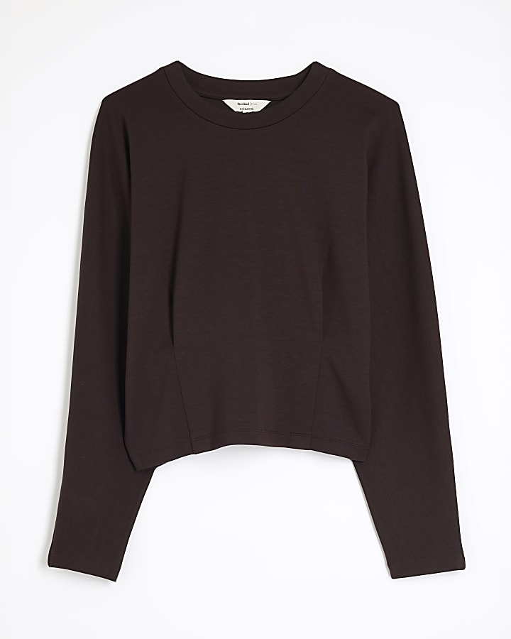 Brown Premium Long Sleeve Top