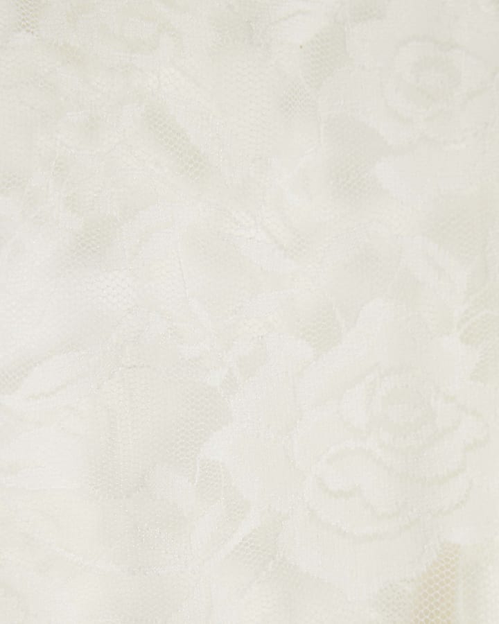White Lace Cycle Shorts