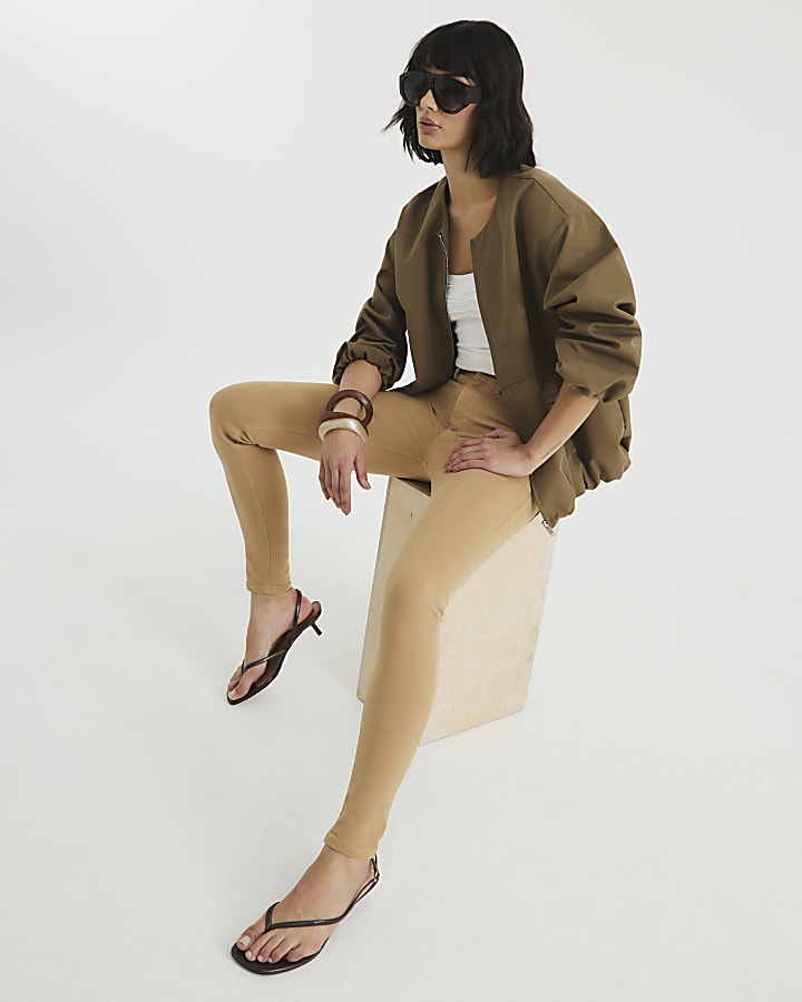 Beige Skinny Jeans