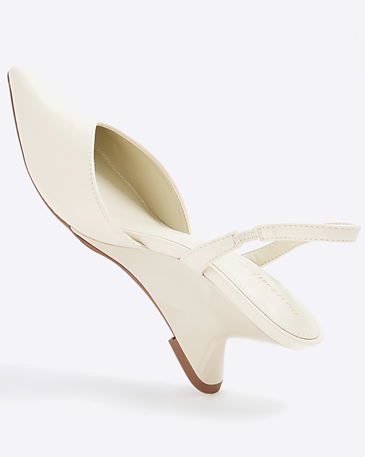 Cream Wedge Court Heels
