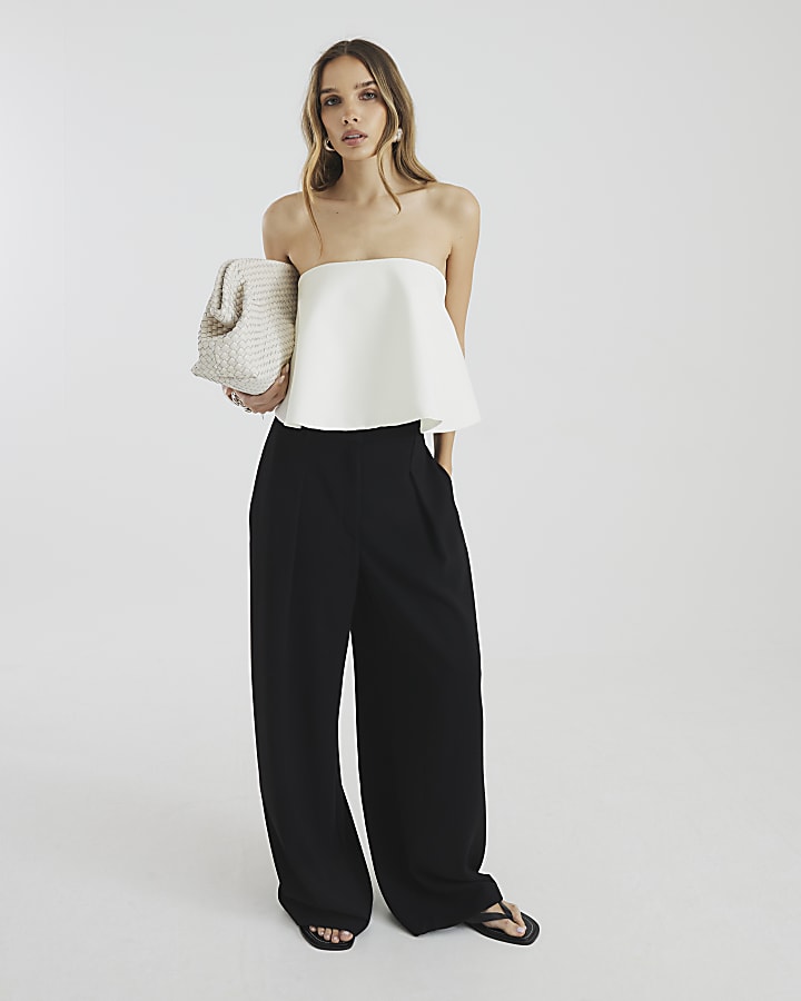 Black Wide Leg Trousers