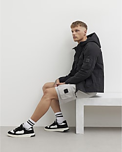 Grey Cargo Shorts