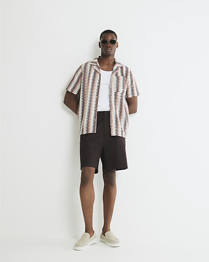 Multi colour Regular Fit Crochet Shirt