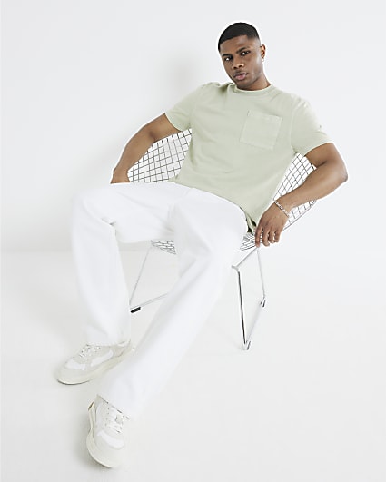 Green Regular Fit Washed T-Shirt