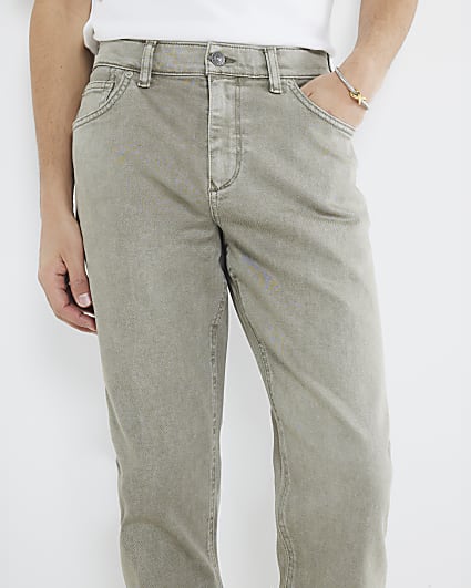 Green Slim Fit Jeans