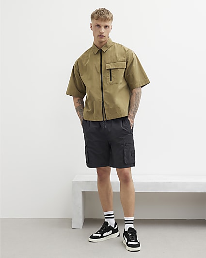 Black Cargo Shorts