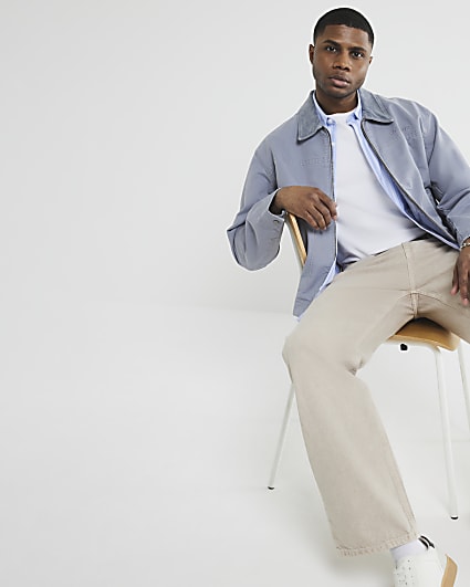Blue Washed Harrington Jacket