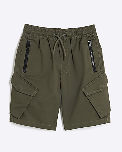 Boys Khaki Front Pocket Cargo Shorts