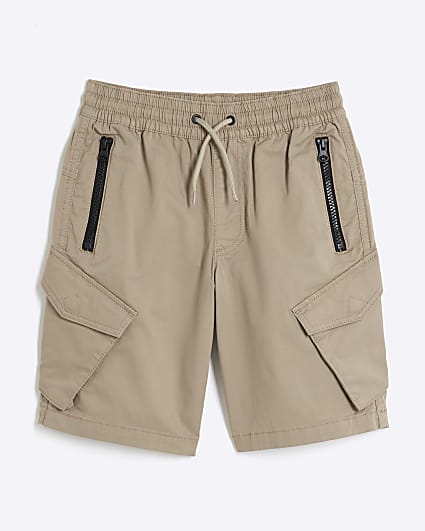 Boys Stone Front Pocket Cargo Shorts