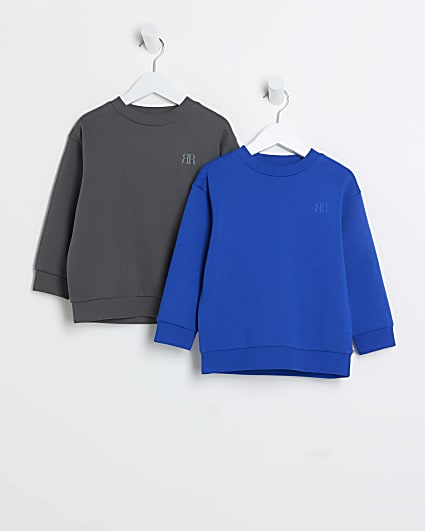 Mini Boys Grey Sweatshirt Set