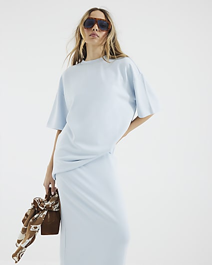 Blue Premium Short Sleeve Oversized T-shirt
