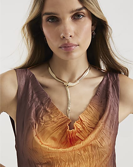 Gold Snake Necklace