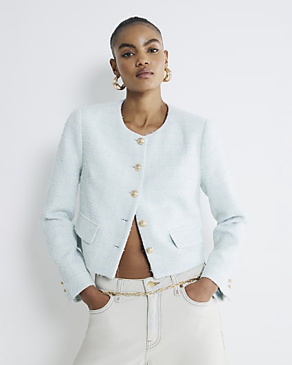 Blue Boucle Jacket