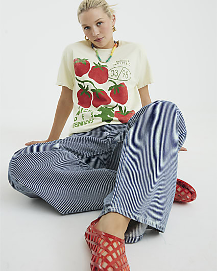 Yellow Short Sleeve Tomato T-shirt